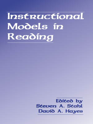 cover image of Instructional Models in Reading
